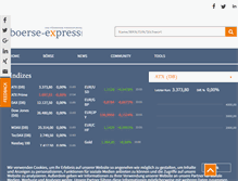 Tablet Screenshot of boerse-express.com